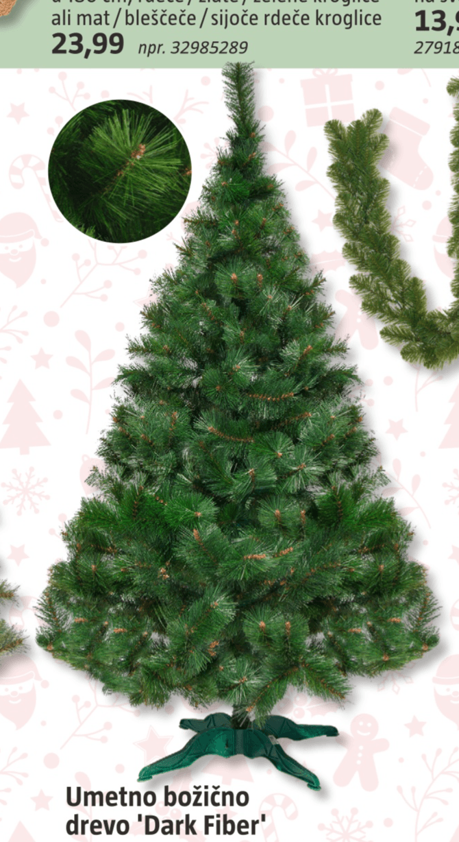 Umetno božično drevo 'Dark Fiber'