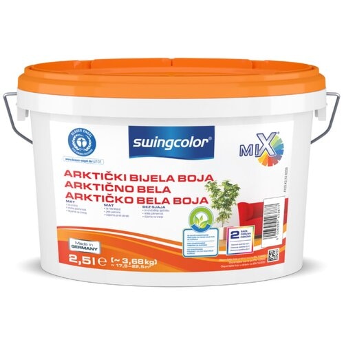 Arktično bela barva 'Arktisweiss' 2,5 l