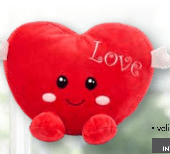 Plišasti srček - Akcija v trgovini Spar