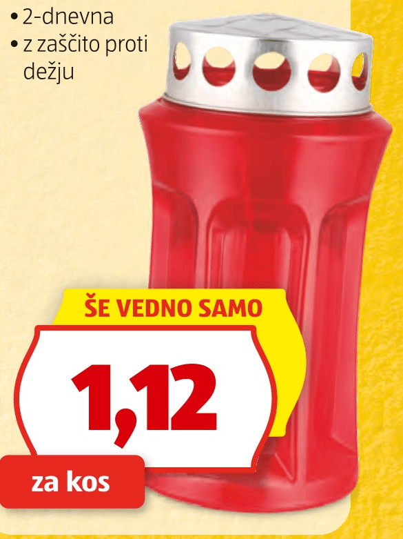 Nagrobna sveča 1 kos - Akcija v trgovini Hofer