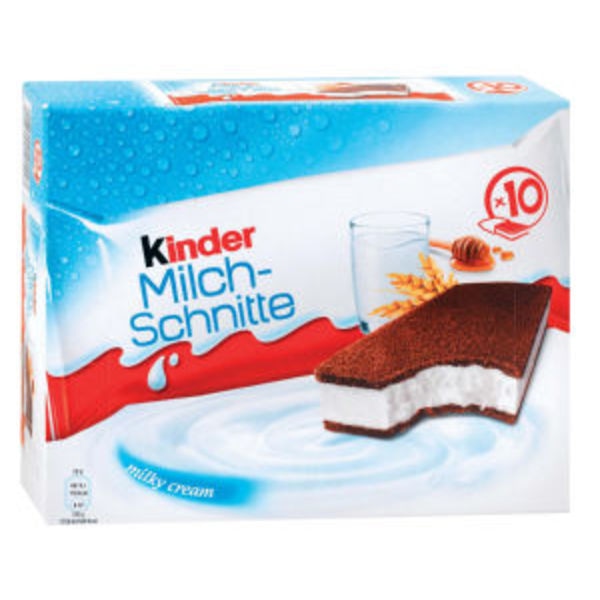 Mlečna rezina Kinder Milch Schnitte 10 x 28 g - Akcija v trgovini Spar