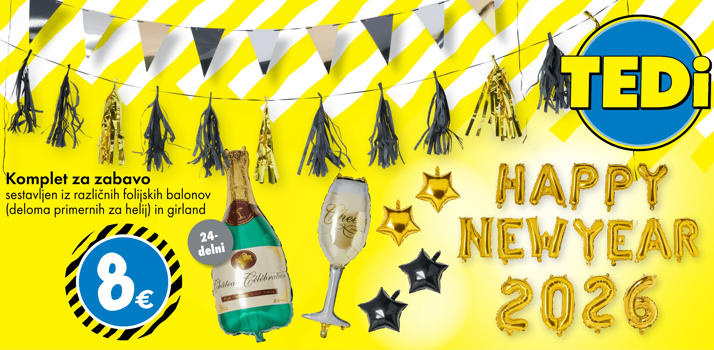 Komplet za zabavo 24-delni