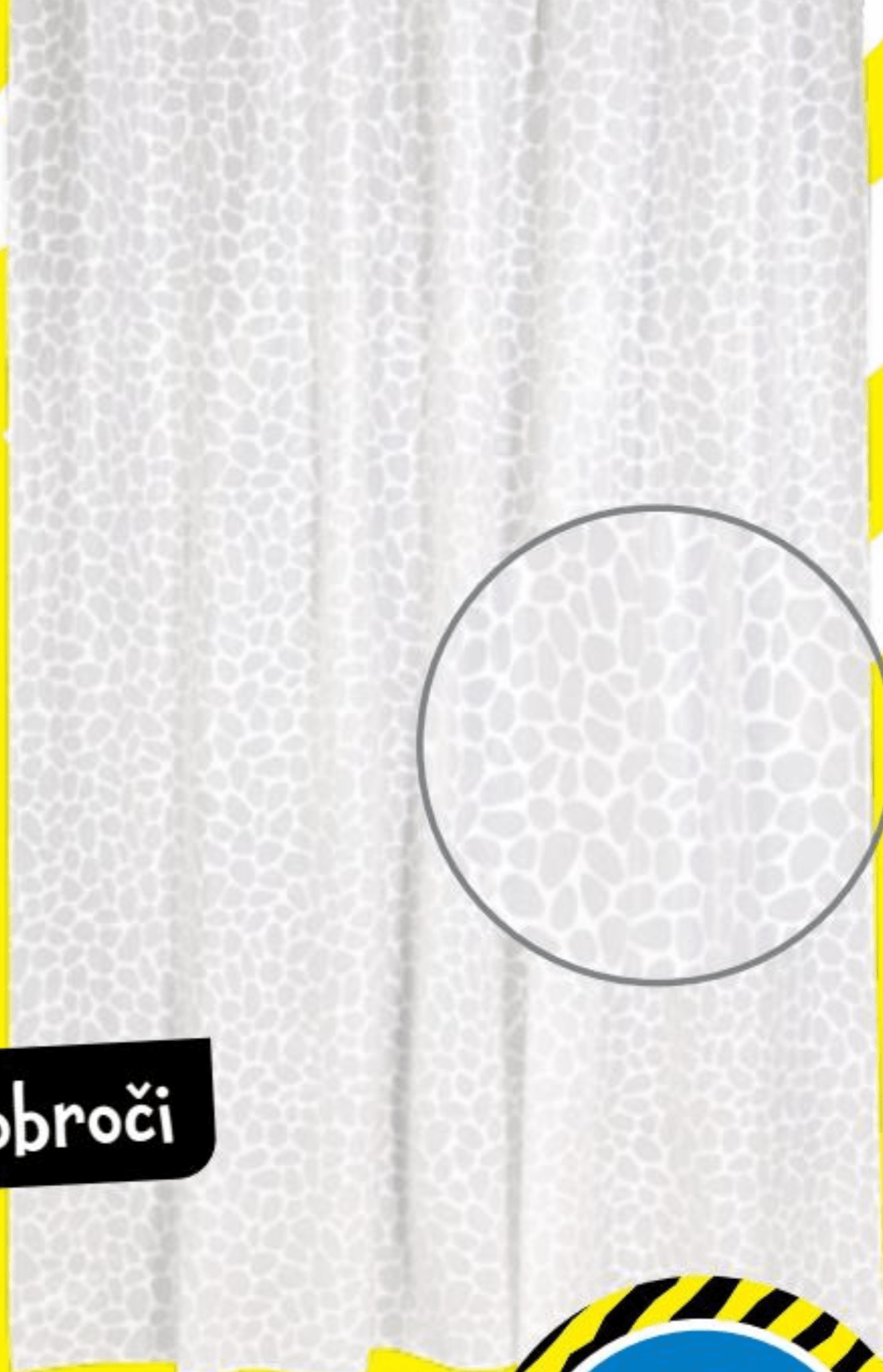 Zavesa za tuš - Akcija v trgovini Tedi