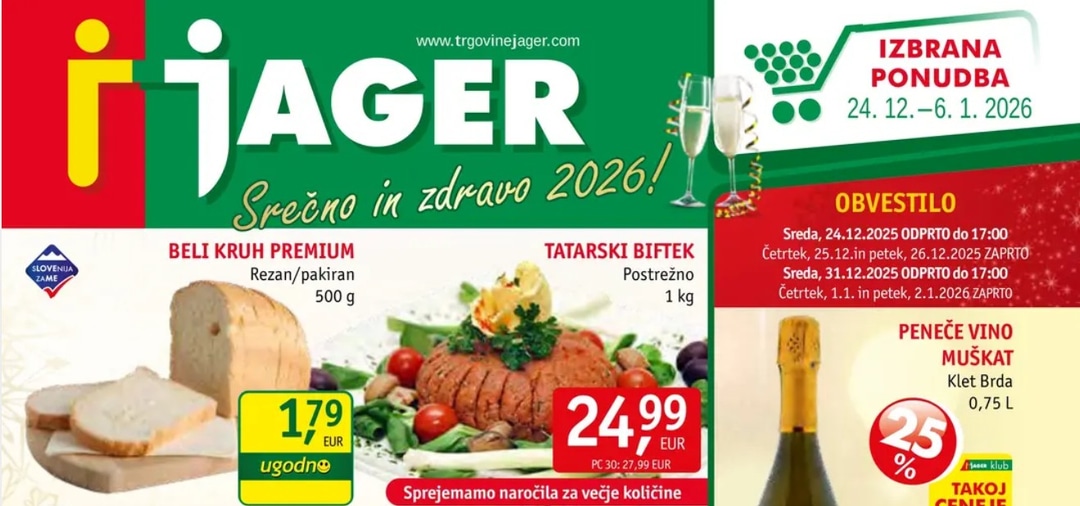 Jager katalog Živila od 24.12. do 30.12.2025