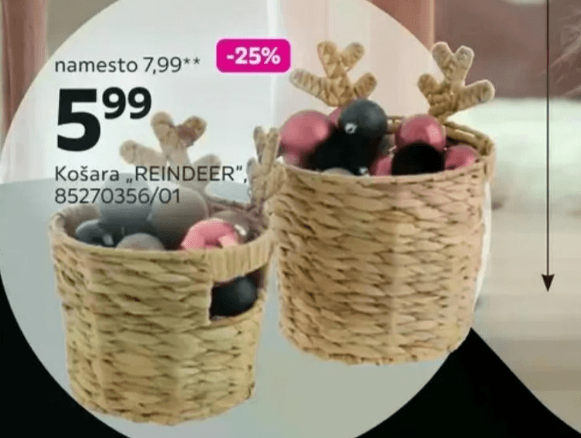 Košara REINDEER