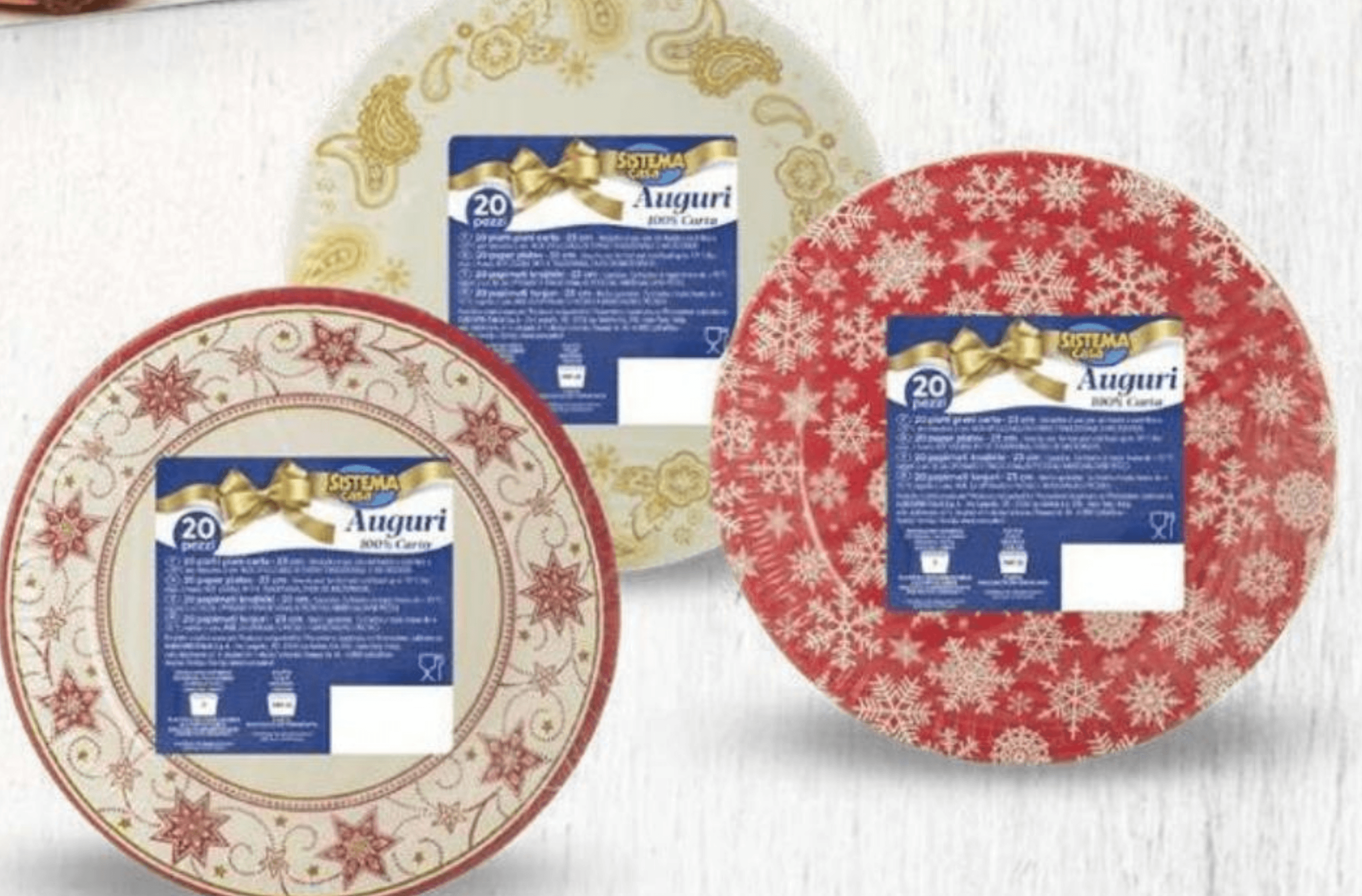 Sistema Casa Papirnati krožniki 20 kosov