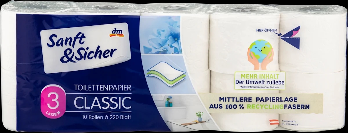 Sanft&Sicher toaletni papir 10x220 lističev