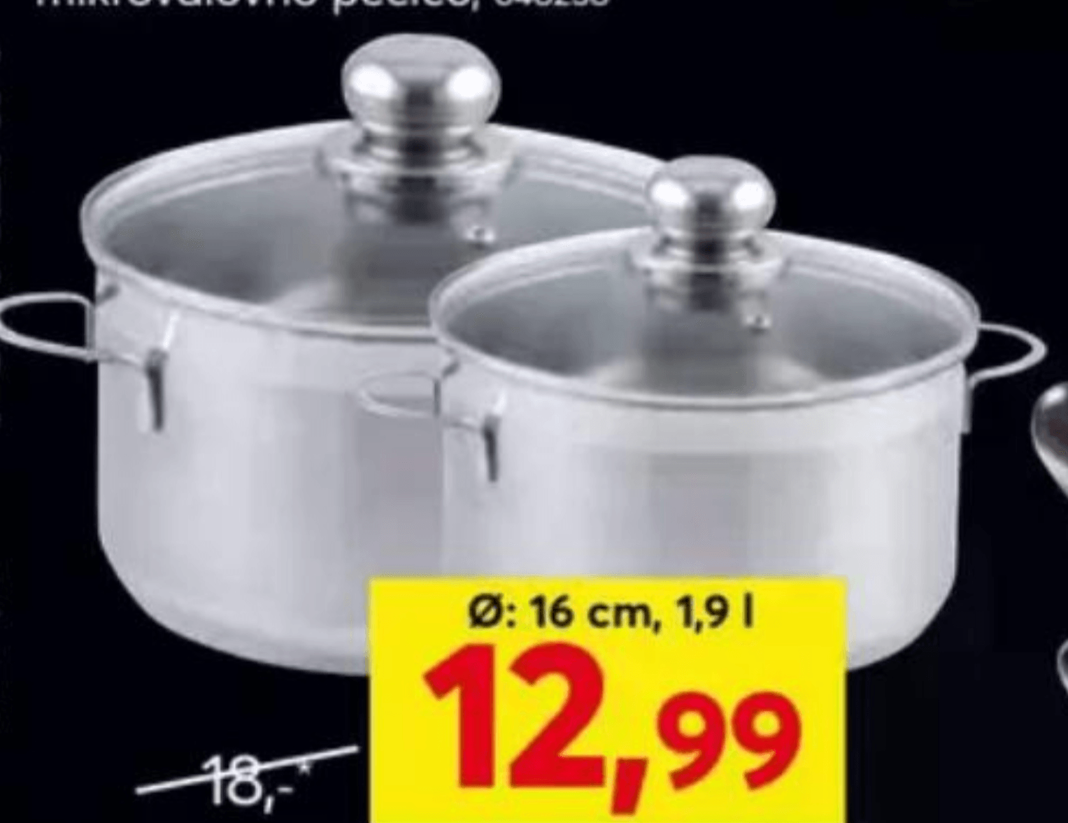 Lonec Ø: 16 cm, 1,9 l