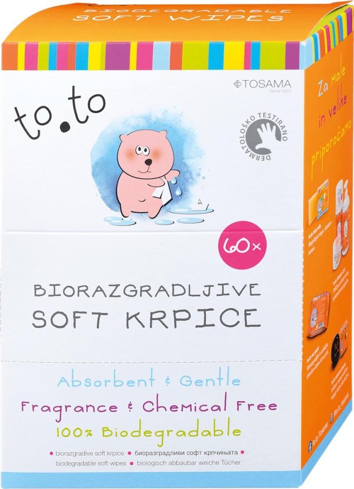 to.to biorazgradljive krpice za umivanje 60 kosov