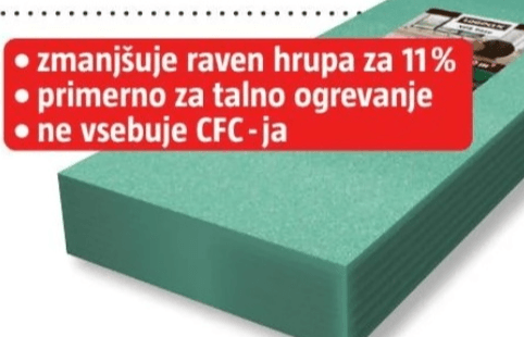 Izolacijska podloga 'XPS Easy' 15 m²