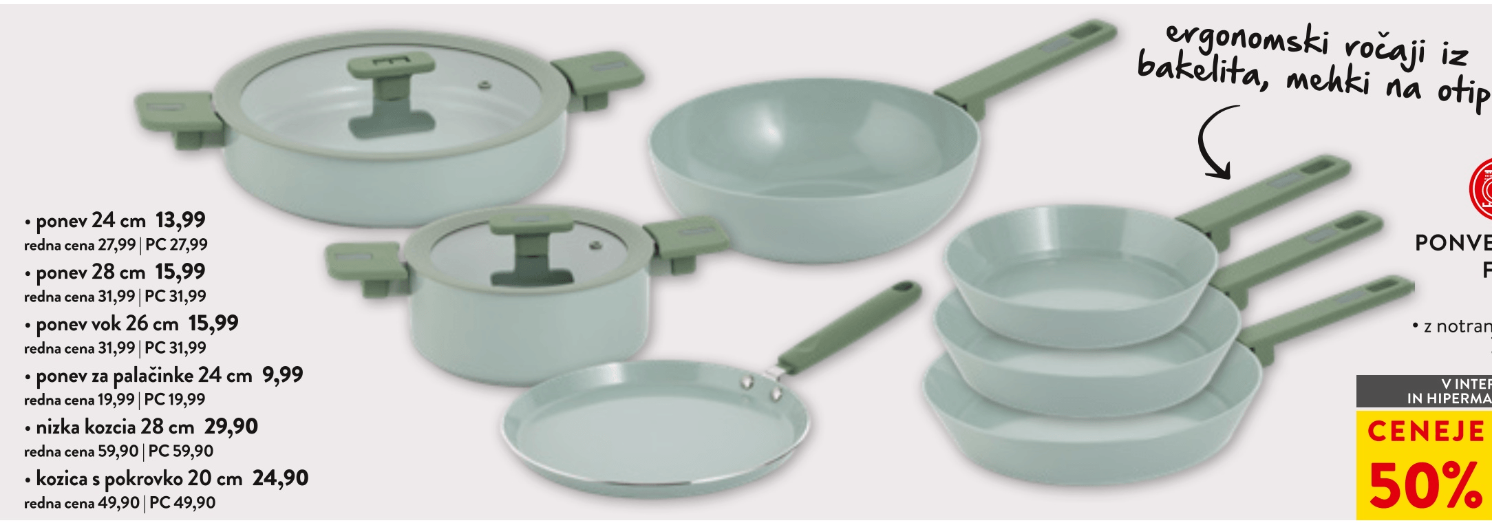 Ponev za palačinke Flosy Mint 24 cm