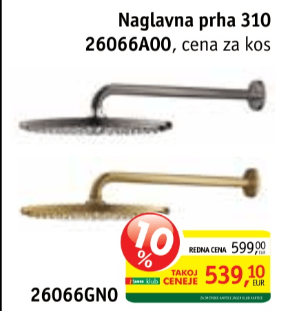 Naglavna prha 310 Grohe
