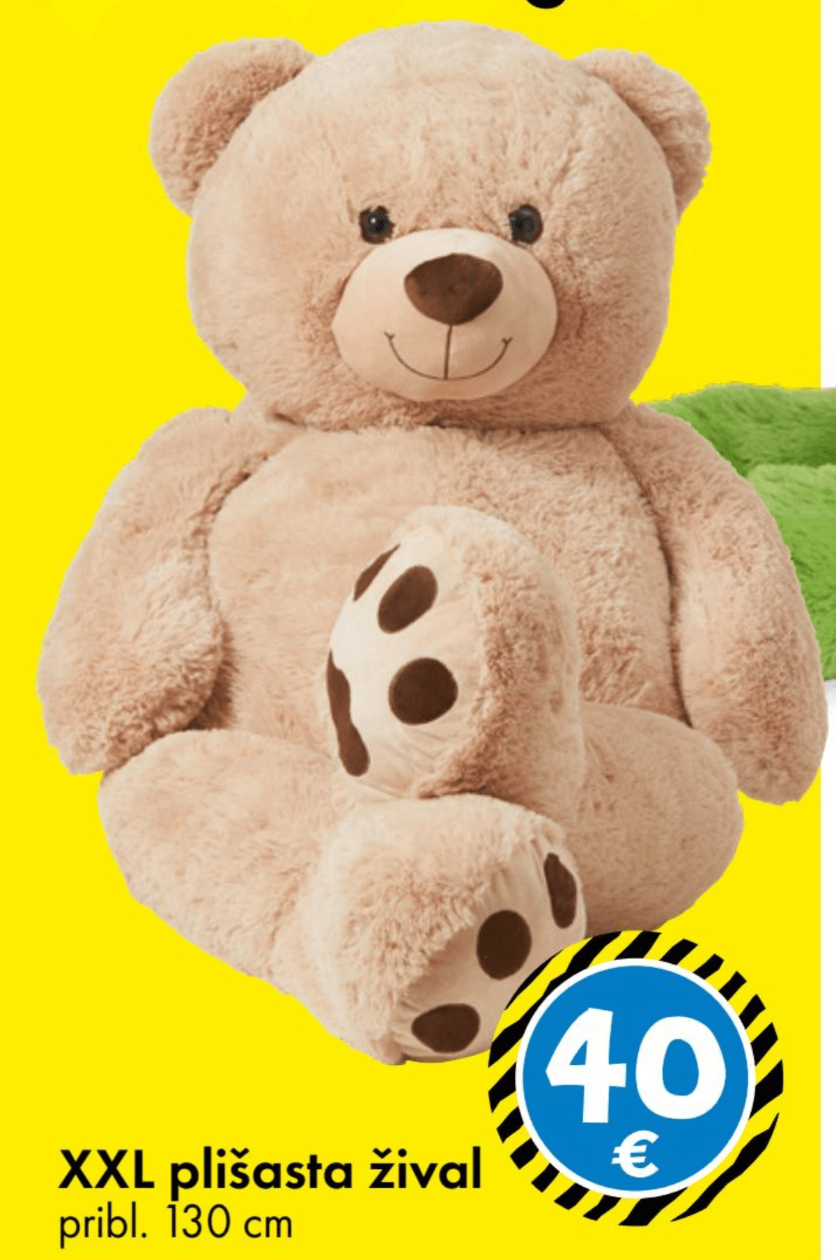Plišasta žival 130 cm - Akcija v trgovini Tedi