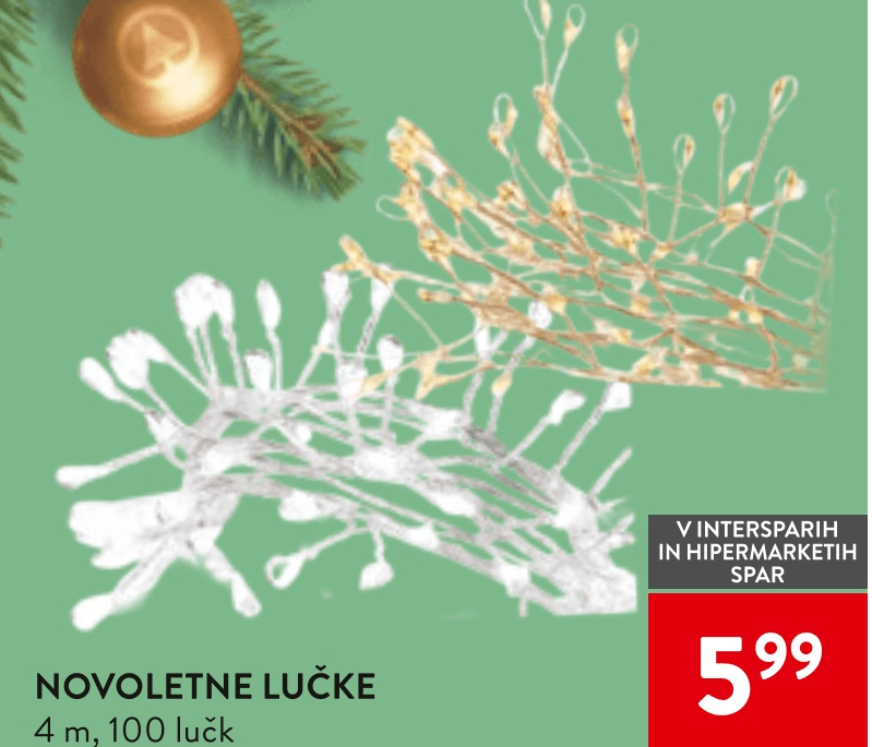 Novoletne lučke 4 m, 100 lučk