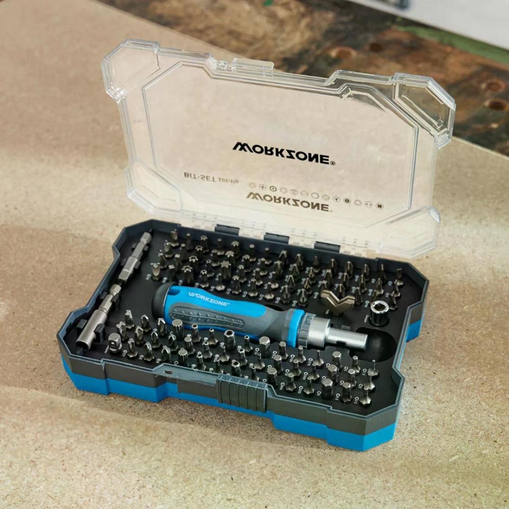 WORKZONE VIJAČNI NASTAVKI 105-DELNI KOMPLET