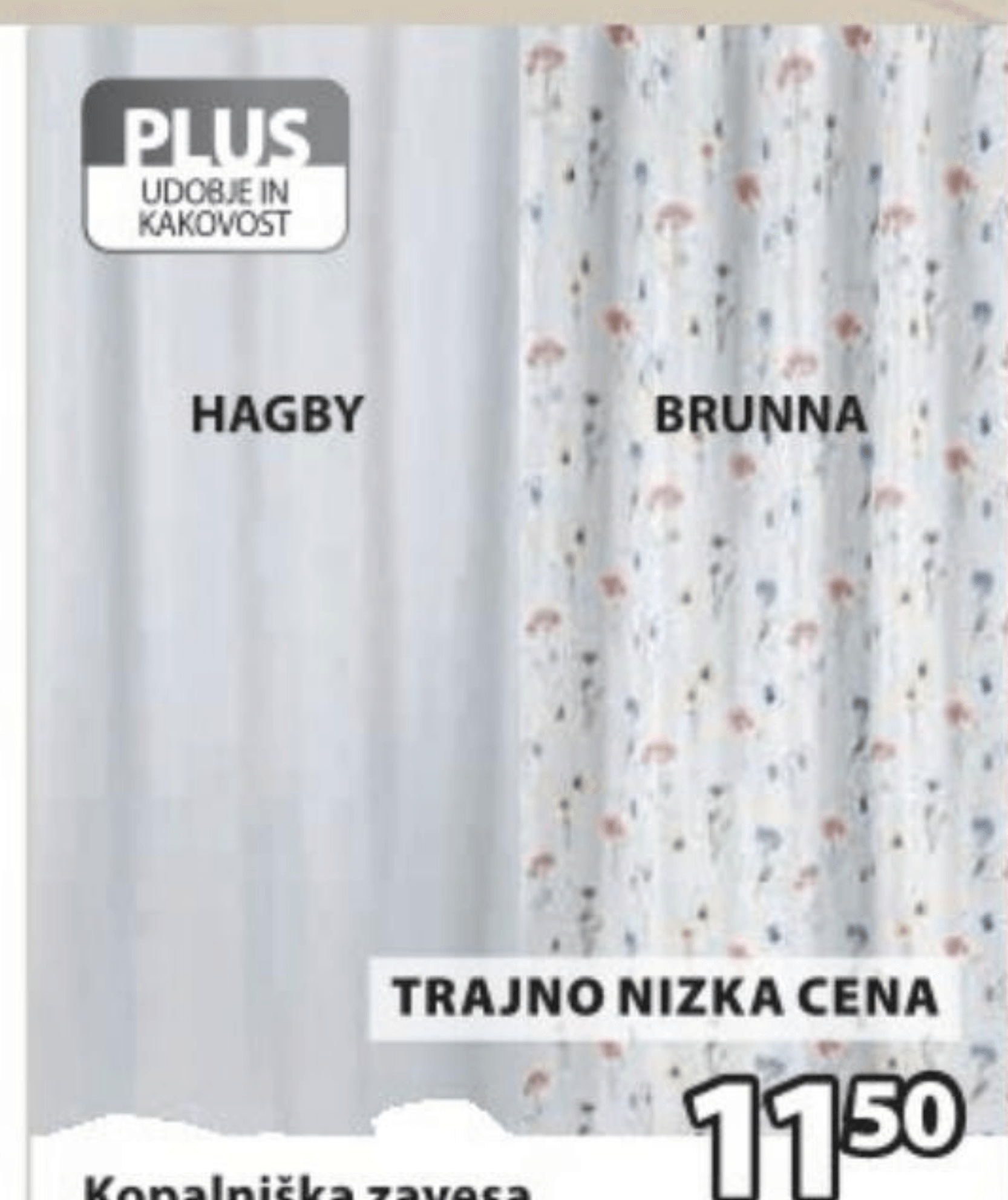 Kopalniška zavesa HAGBY 150x200 cm