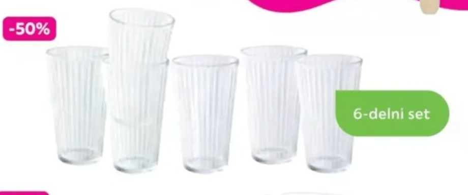 Kozarci „OLE" 6-delni set