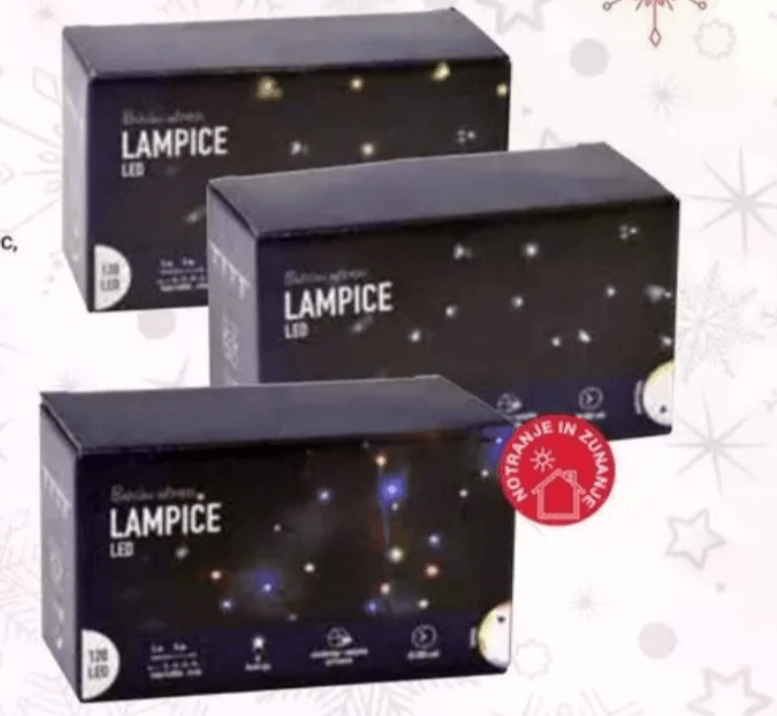 LED lučke 120 L, 9 m