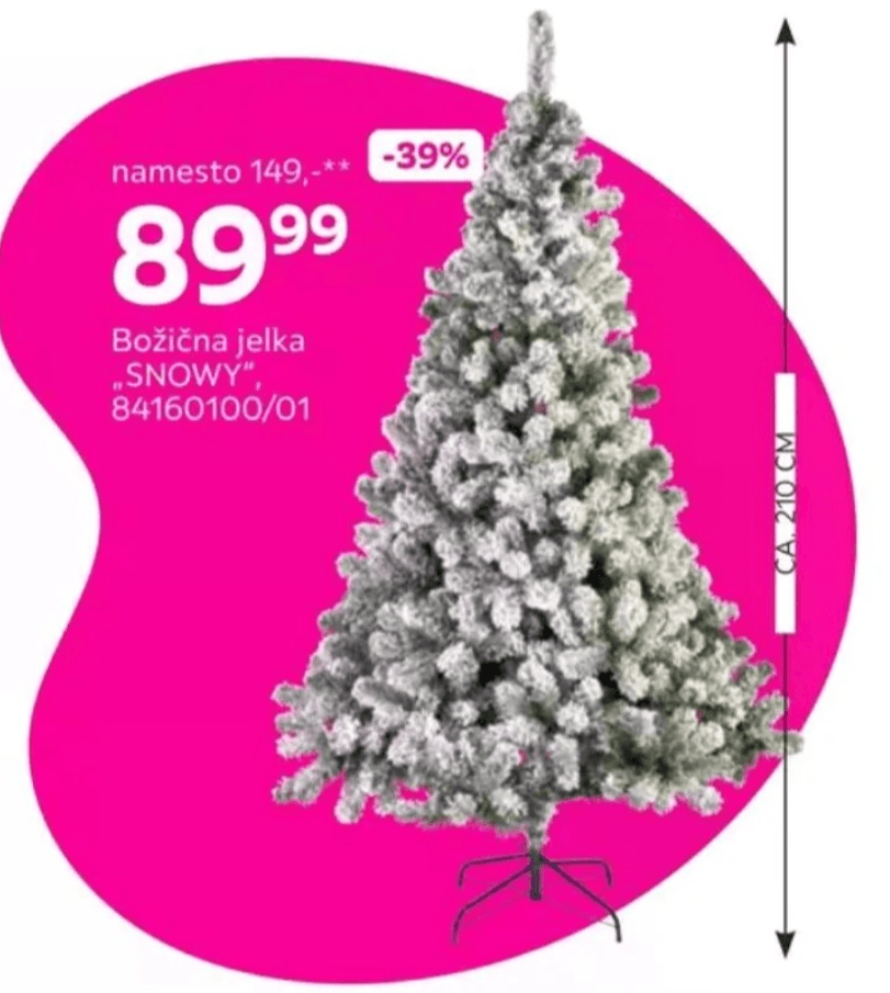 Božična jelka „SNOWY"