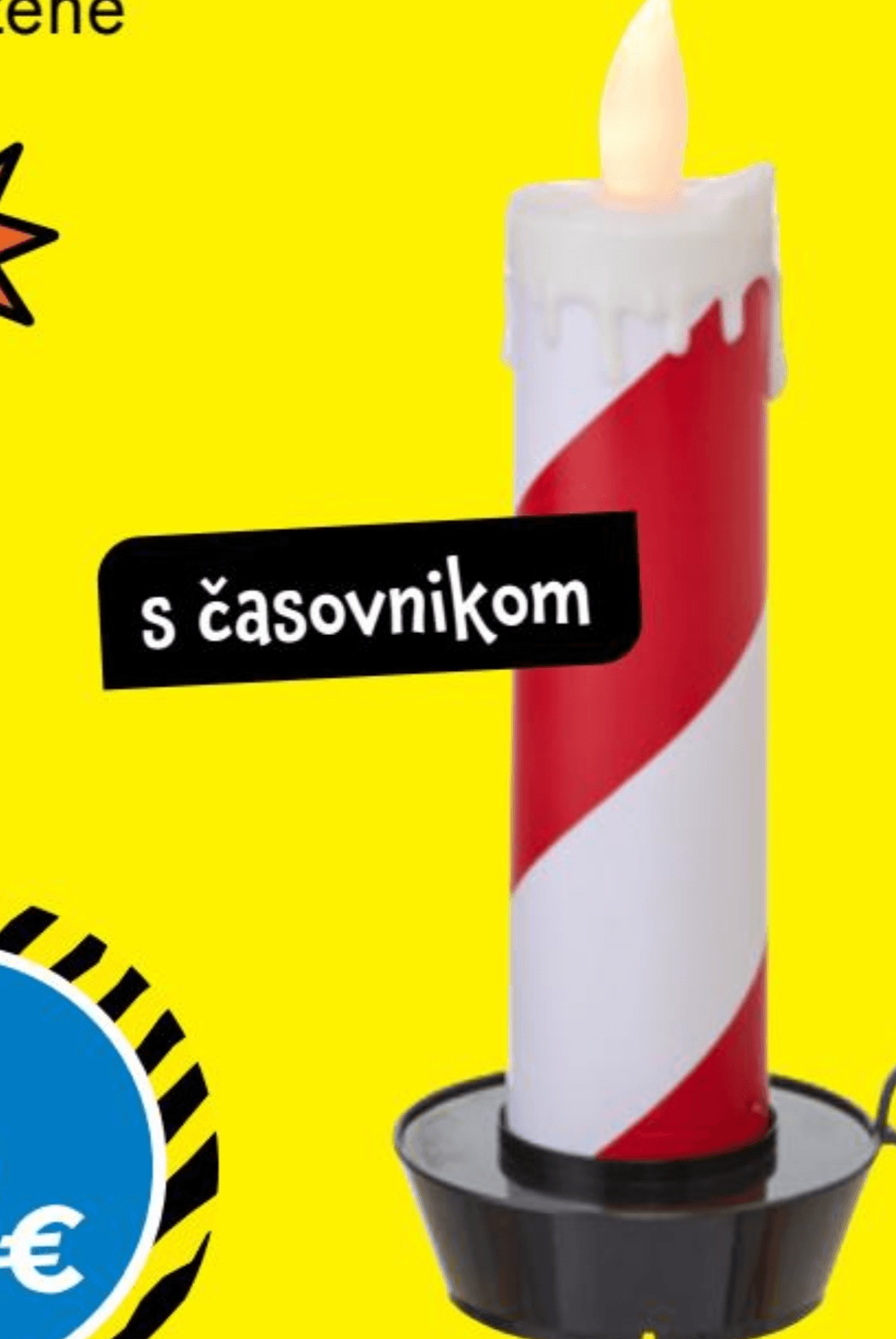 LED-sveča pribl. 27 cm