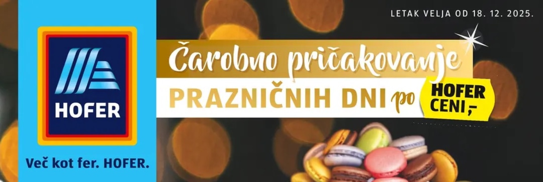 Hofer katalog Akcijska ponudba od 18.12. do 27.12.2025