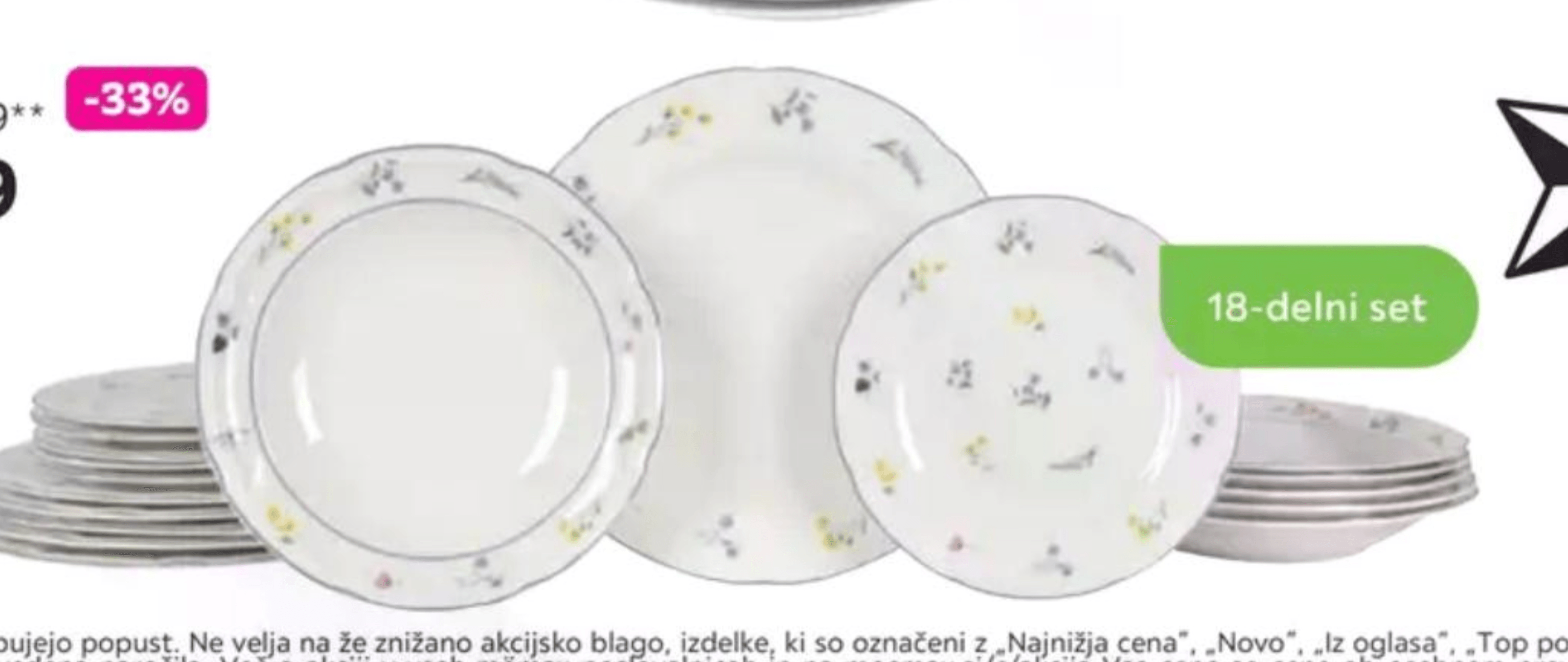 Jedilni servis "ELISABETH" 18-delni set