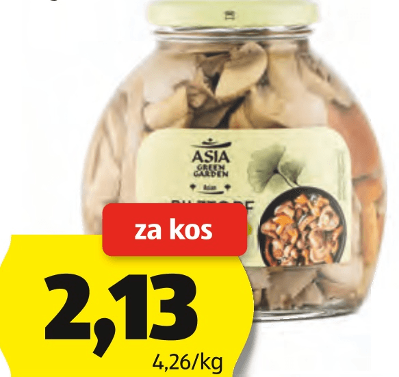 Asia Green Garden Vložene gobe 500 g - Akcija v trgovini Hofer