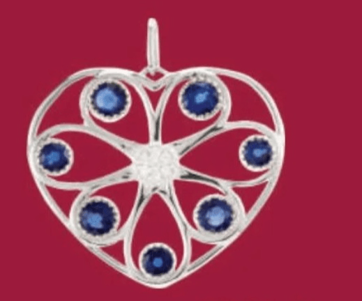 Obesek s safirji in diamanti - Akcija v trgovini E.Leclerc