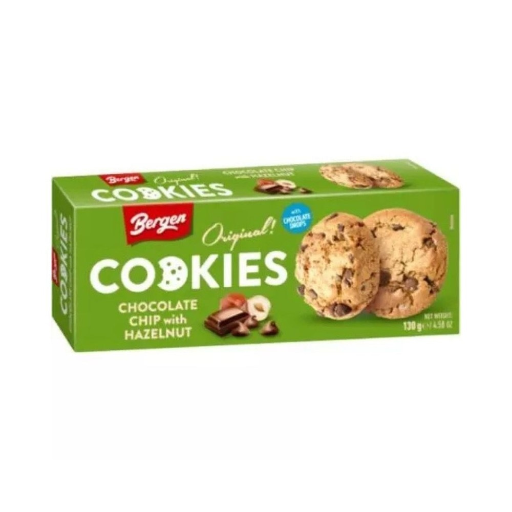 Bergen Original! piškoti s koščki čokolade in lešniki 130 g