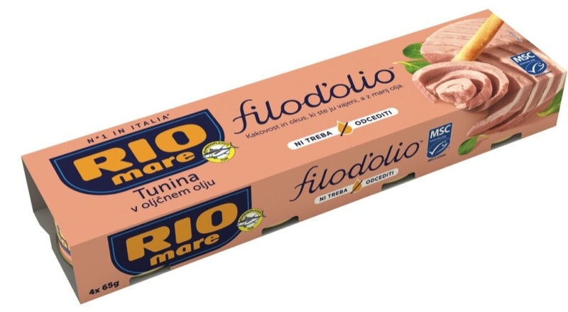 Tunina v ekstra deviškem oljčnem olju Rio Mare 4x 65 g Rio Mare