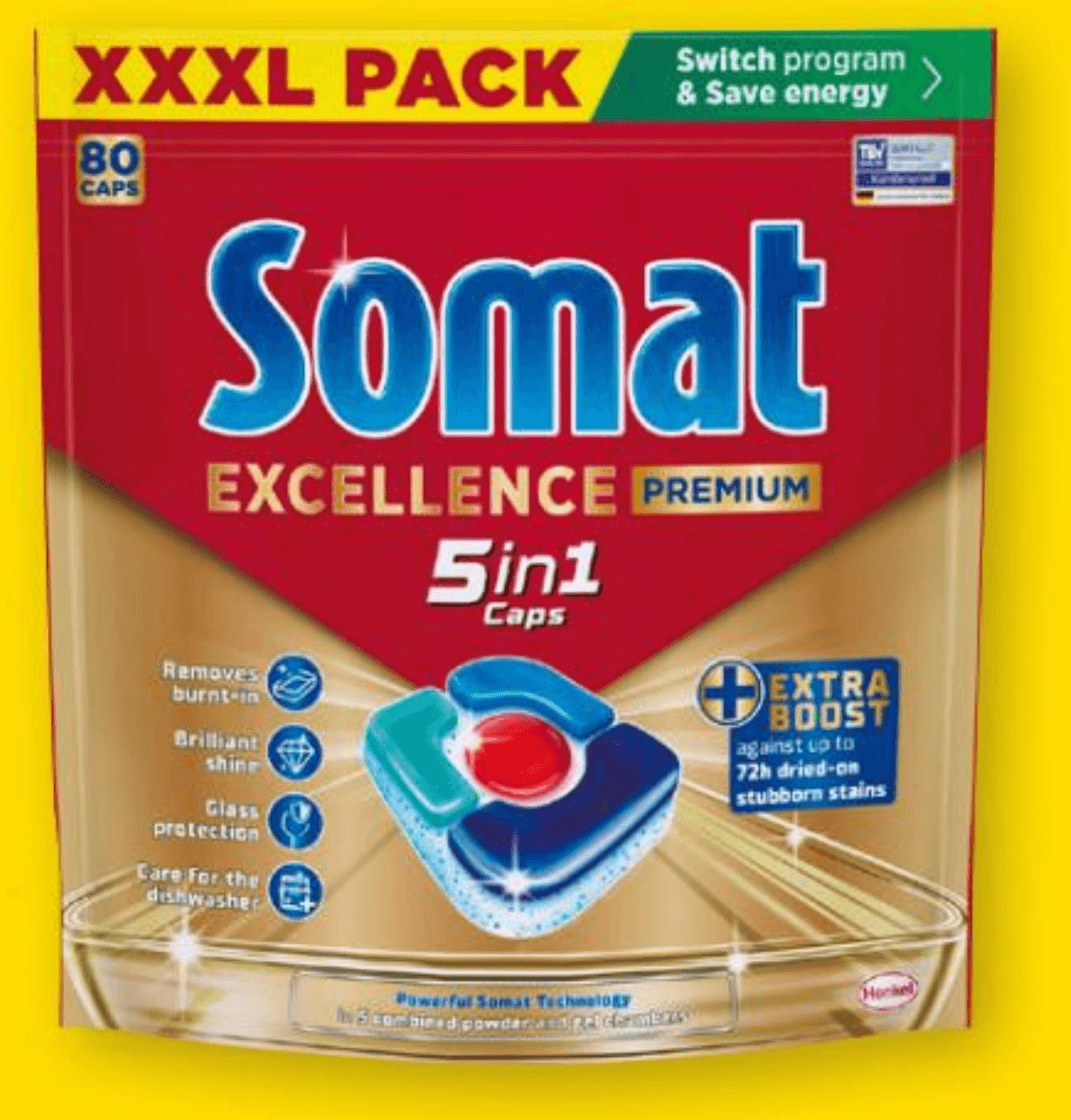 Somat Excellence Premium Kapsule za pomivalni stroj 80 kosov