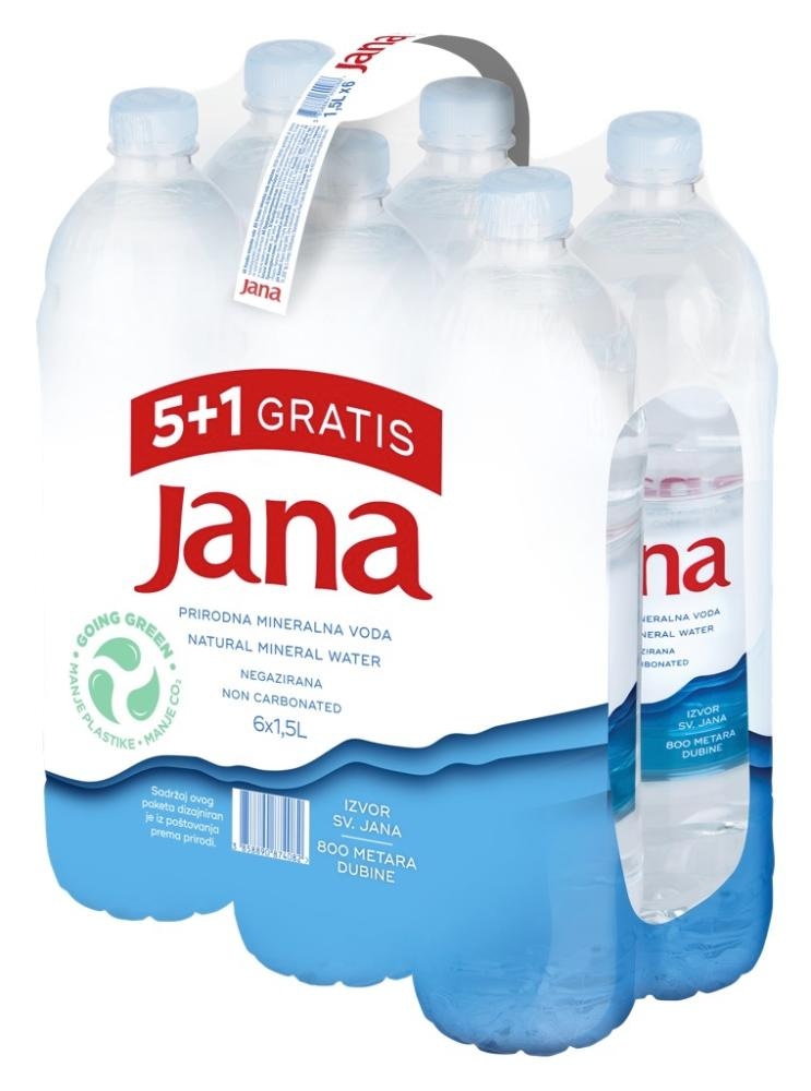 Jana Naravna mineralna voda 6x 1,5 l