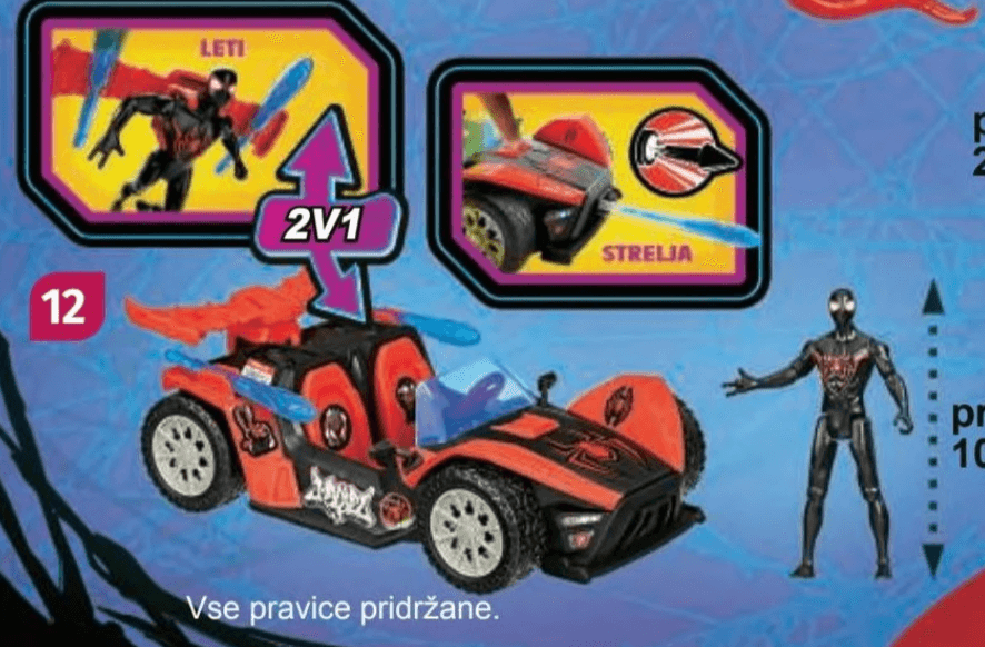 Epic World of Action - Miles Morales akcijski dirkač pribl. 10 cm