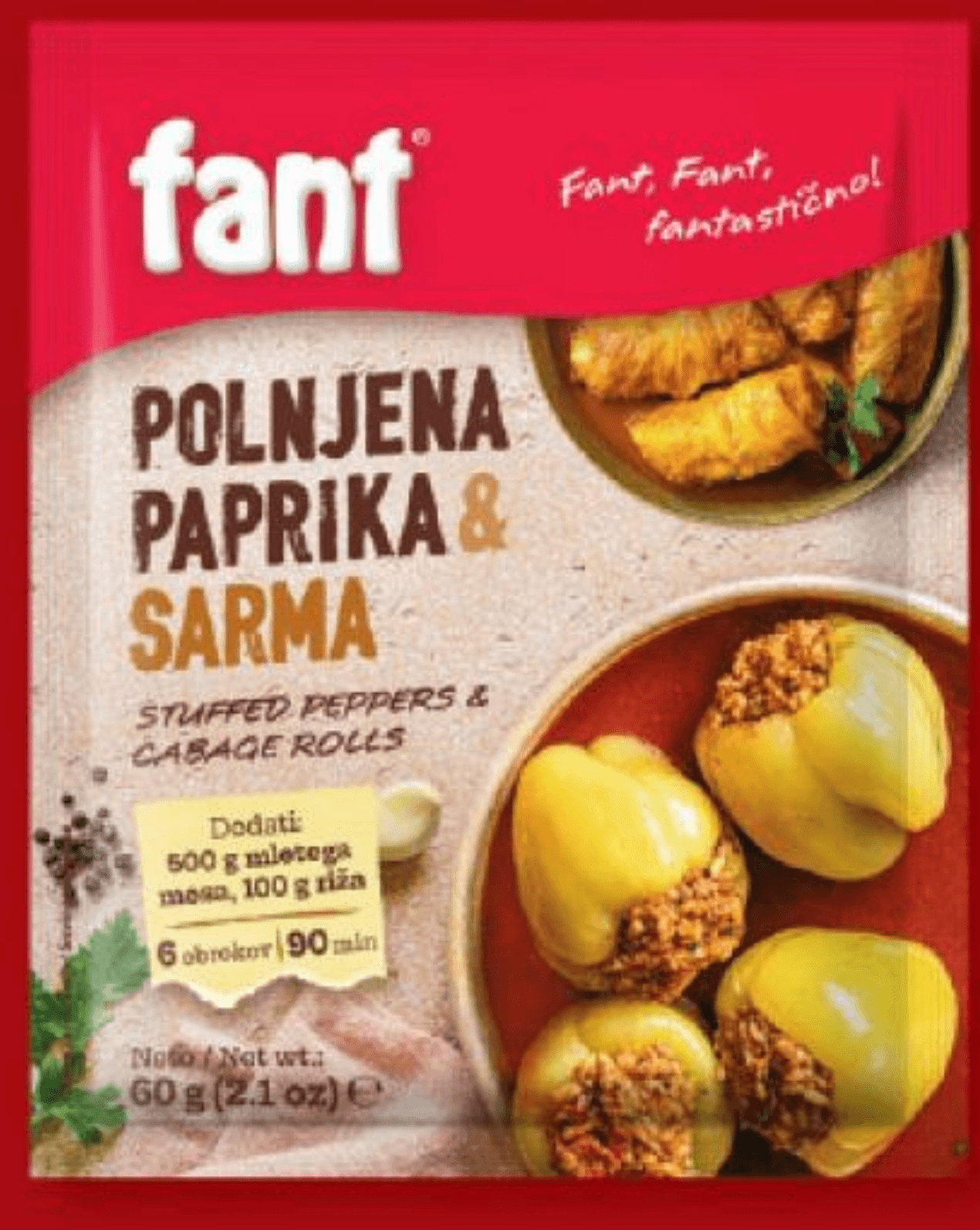 Fant Mešanica za polnjeno papriko in sarmo 60 g