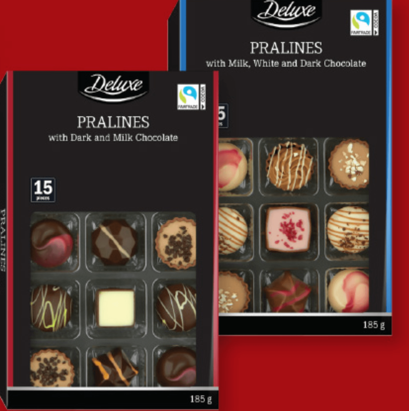 Deluxe Čokoladni pralineji 185 g