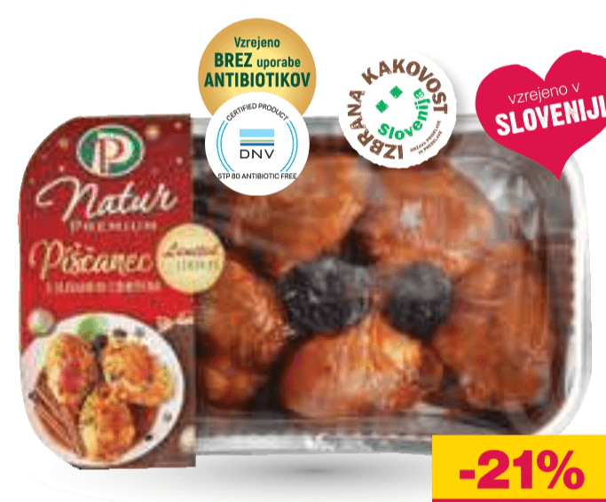 Piščanec s slivami in cimetom PP Natur Premium 700 g - Akcija v trgovini Mercator