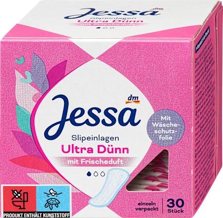 Jessa Ultra Dünn posamično pakirani ščitniki perila 30 kosov