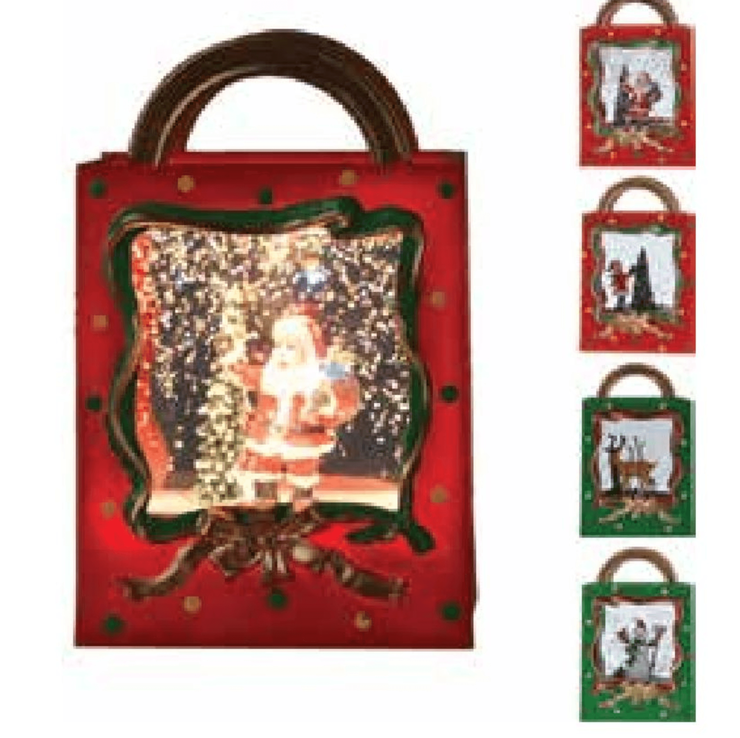 Božična darilna vrečka LED