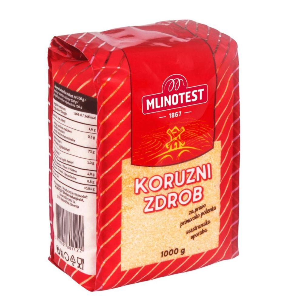PŠENIČNI ALI KORUZNI ZDROB MLINOTEST 1 kg - Akcija v trgovini E.Leclerc
