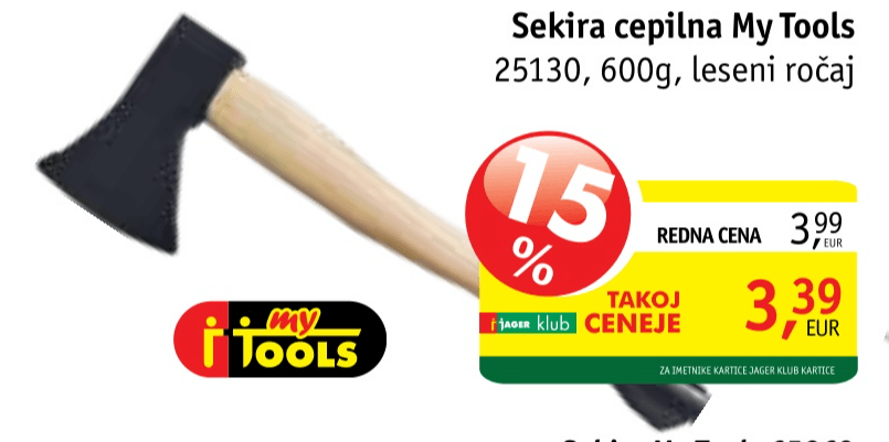 Sekira cepilna My Tools 25130 600g