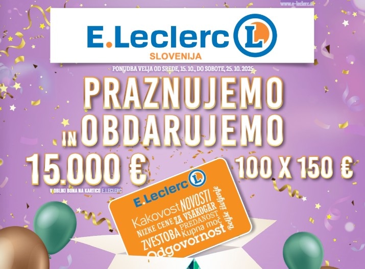 E.Leclerc katalog Akcijska ponudba od 15.10. do 25.10.2025