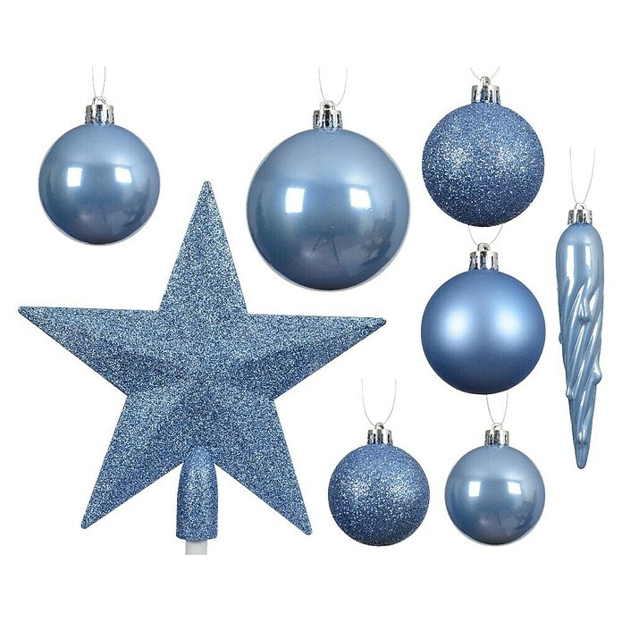 Komplet božičnih kroglic 33-delni