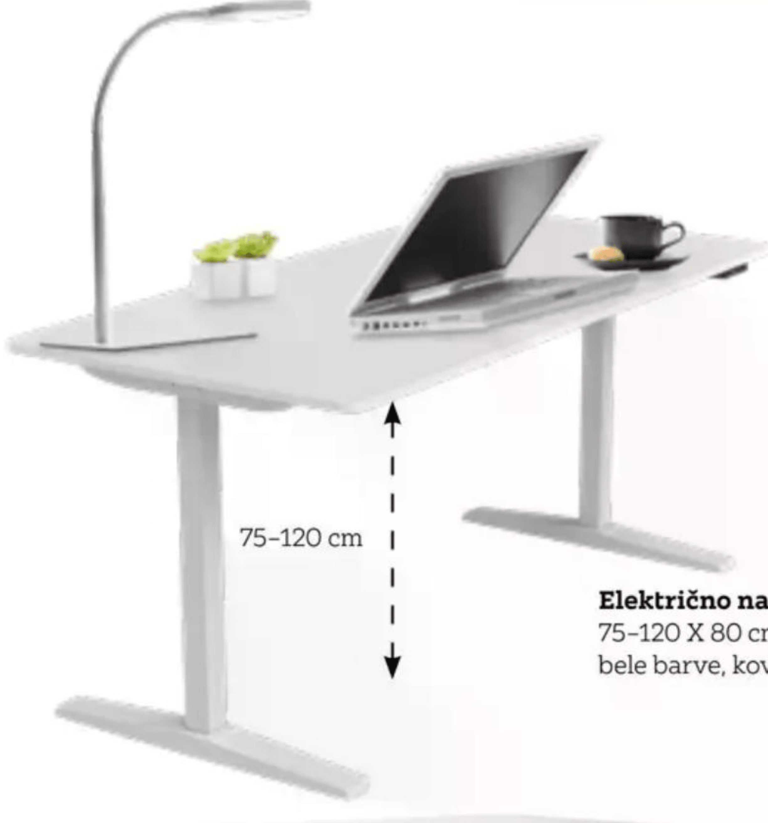 Električno nastavljiva dvižna miza