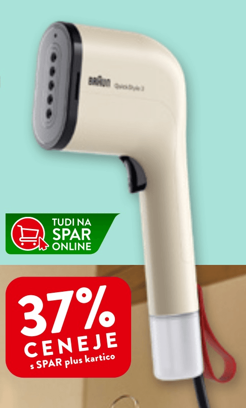 Tefal Osvežilec tkanin Braun GS3012BG - Akcija v trgovini Spar