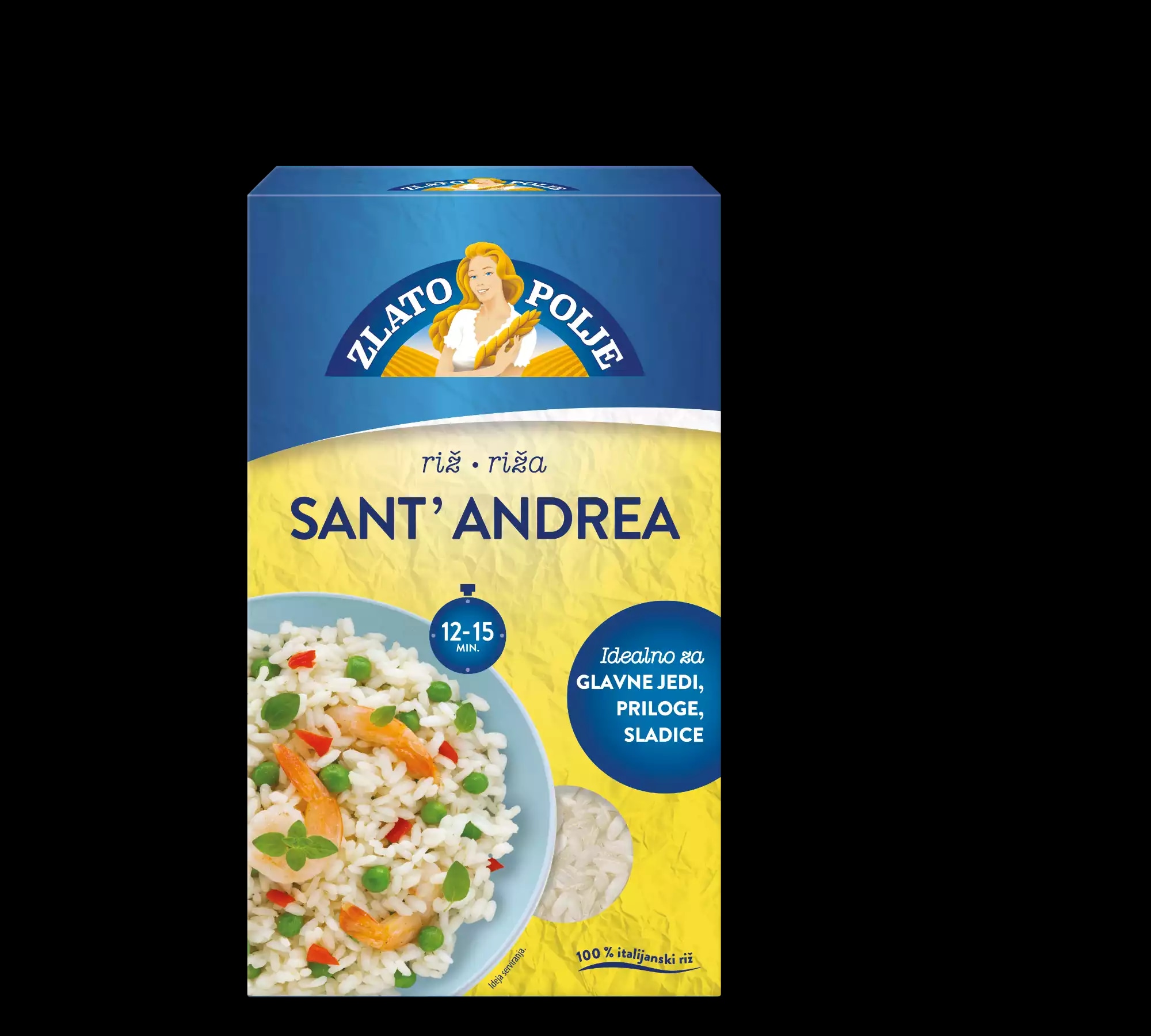 Riž Zlato polje Sant' Andrea 1 kg Zlato Polje