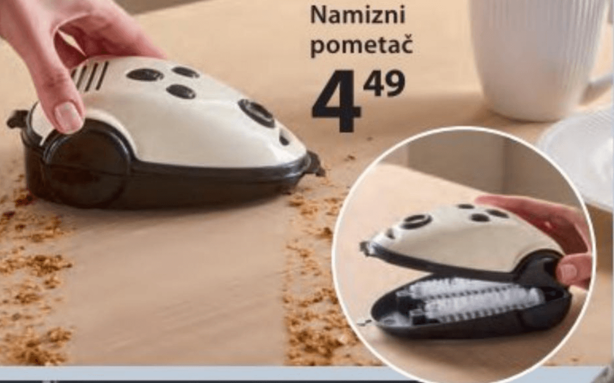 Namizni pometač - Akcija v trgovini NKD