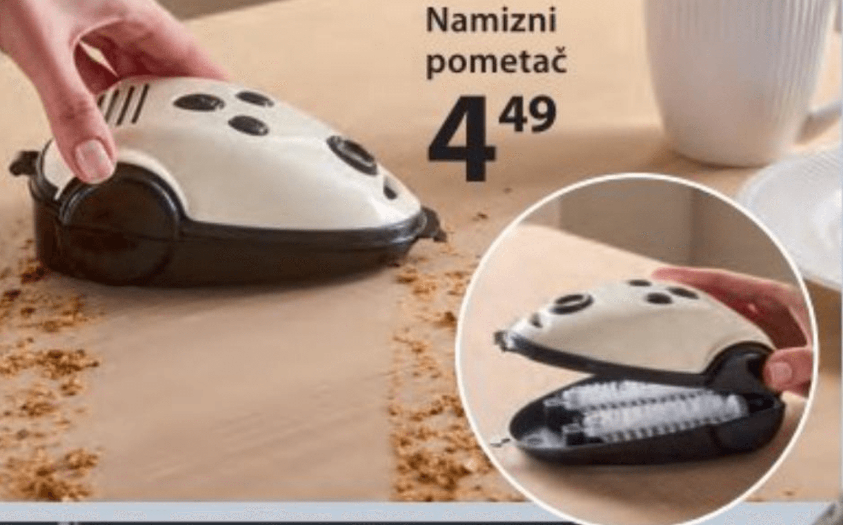 Namizni pometač - Akcija v trgovini NKD
