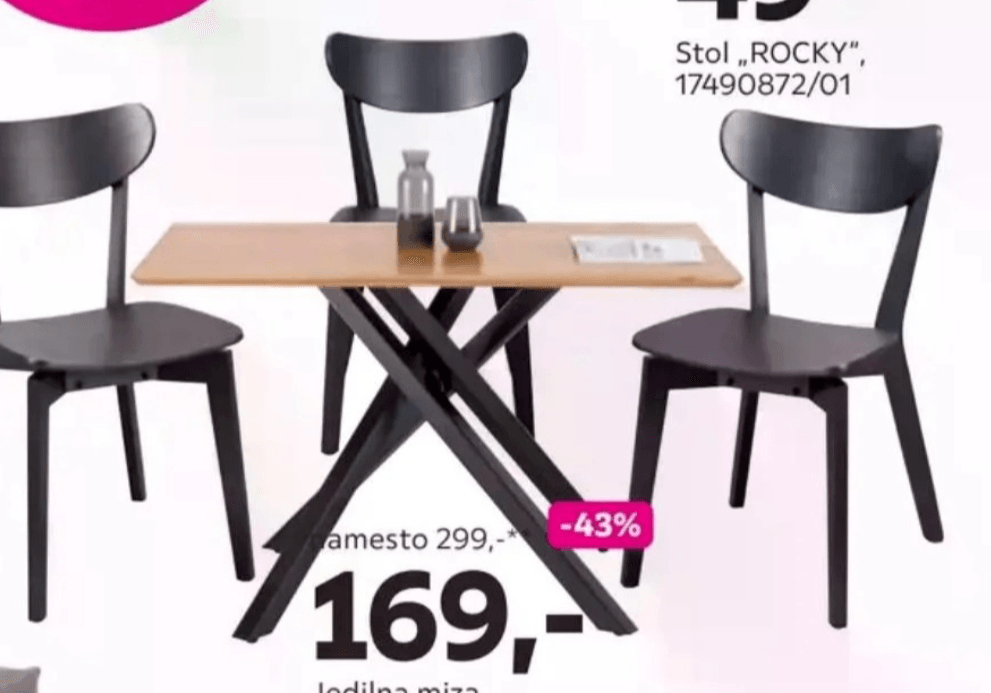 Jedilna miza „HANNES"