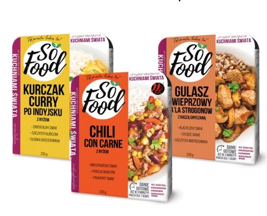 So Food Pripravljene Jedi Tikki masala ali piščanec v sladko kisli omaki 330 g