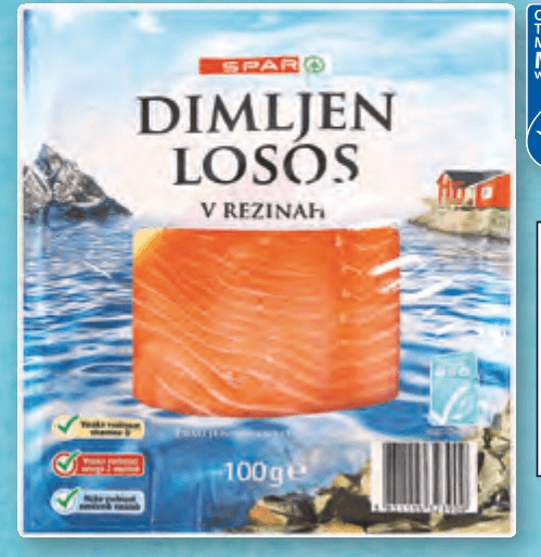 SPAR Dimljen losos 100 g - Akcija v trgovini Spar
